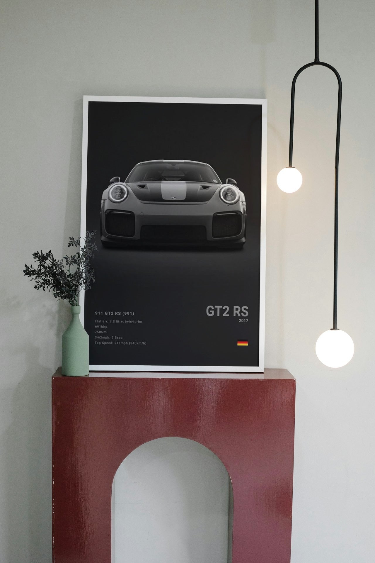 PORCHE GT2 RS CANVAS POSTER