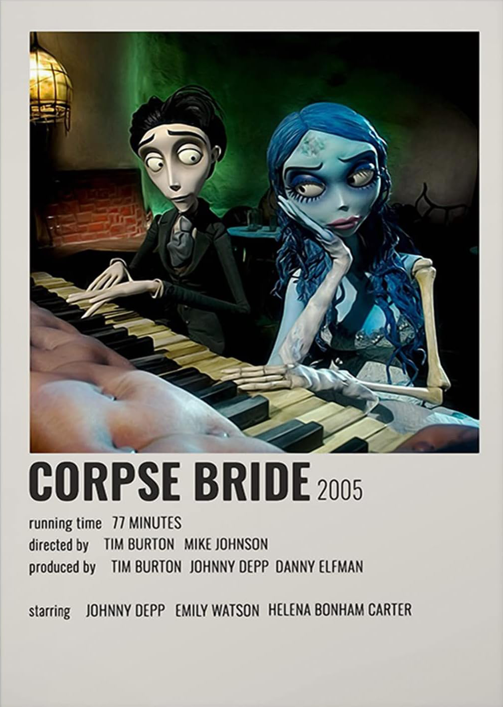 CORPSE BRIDE MOVIE CANVAS POSTER