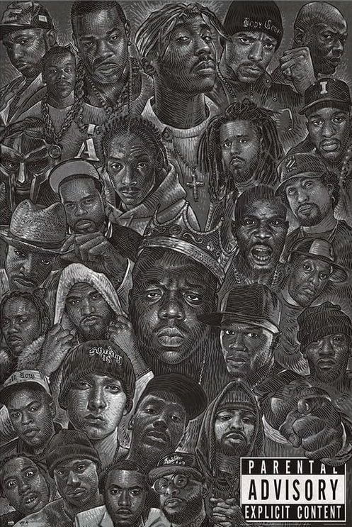 90'S RAP CANVAS POSTER