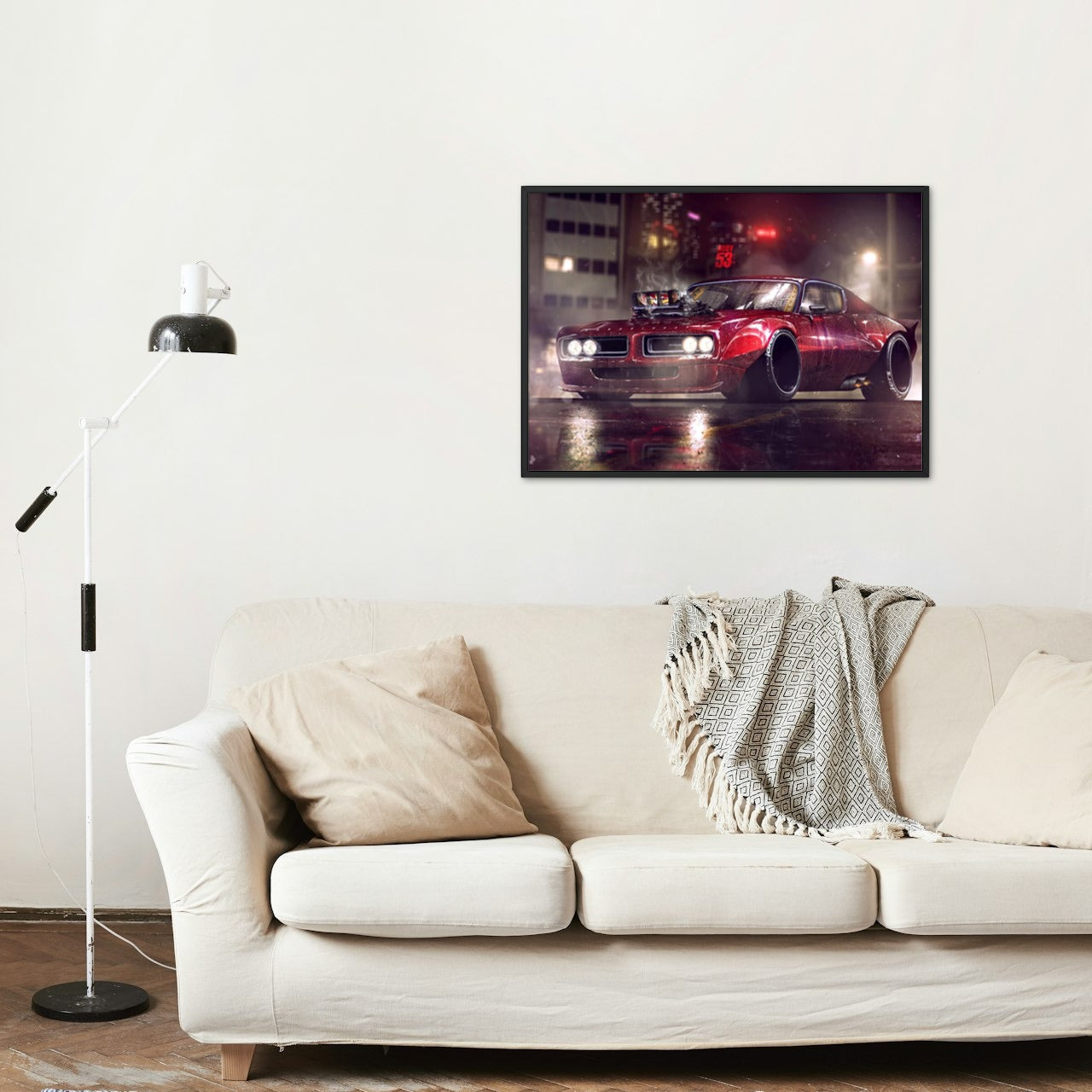 MUSCLE CAR CANVAS POSTER