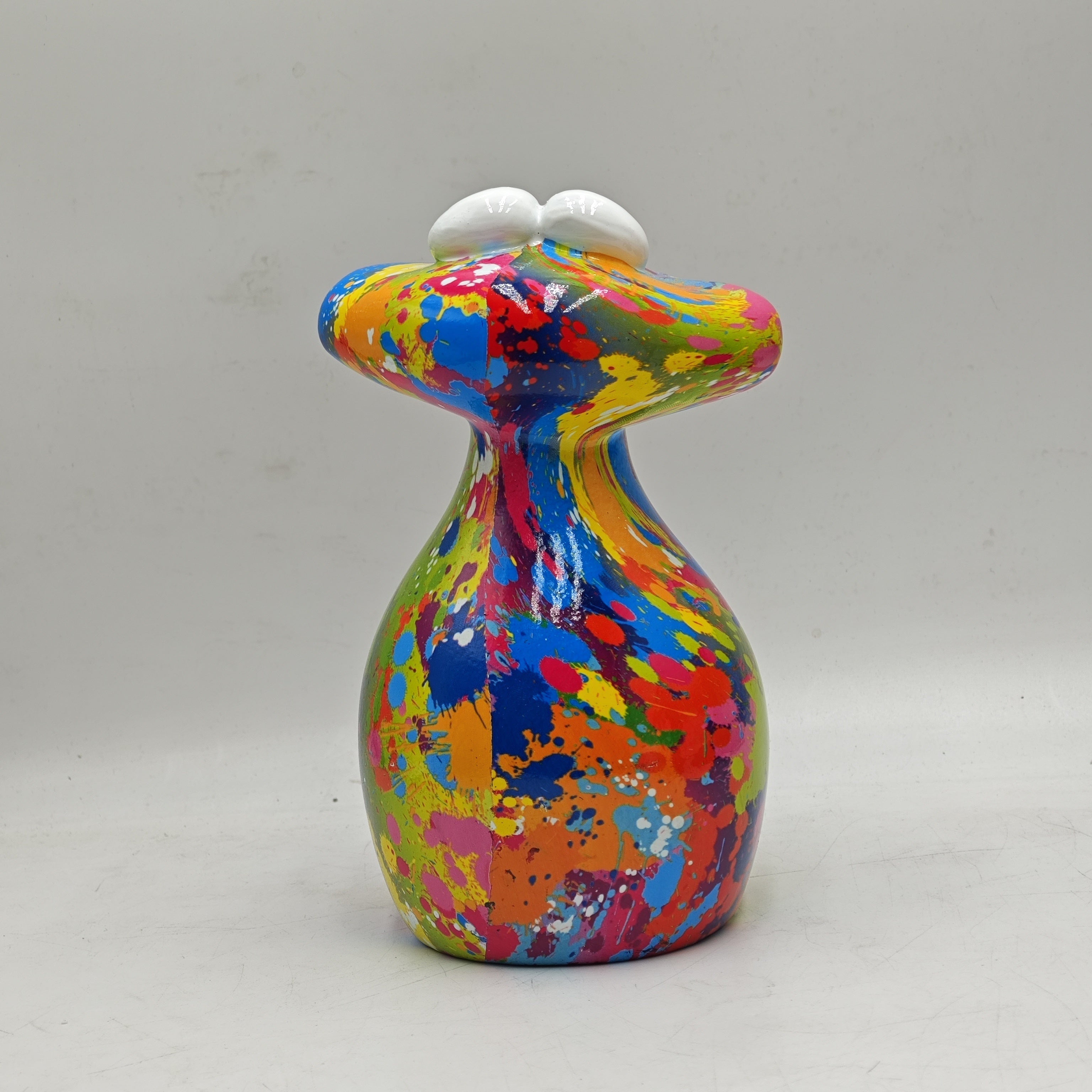 Tnessential Charming -mouthed Frog Resin Art Piece 3D Decor