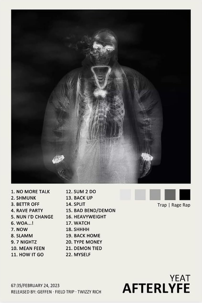 YEAT "AFTERLYFE" CANVAS POSTER