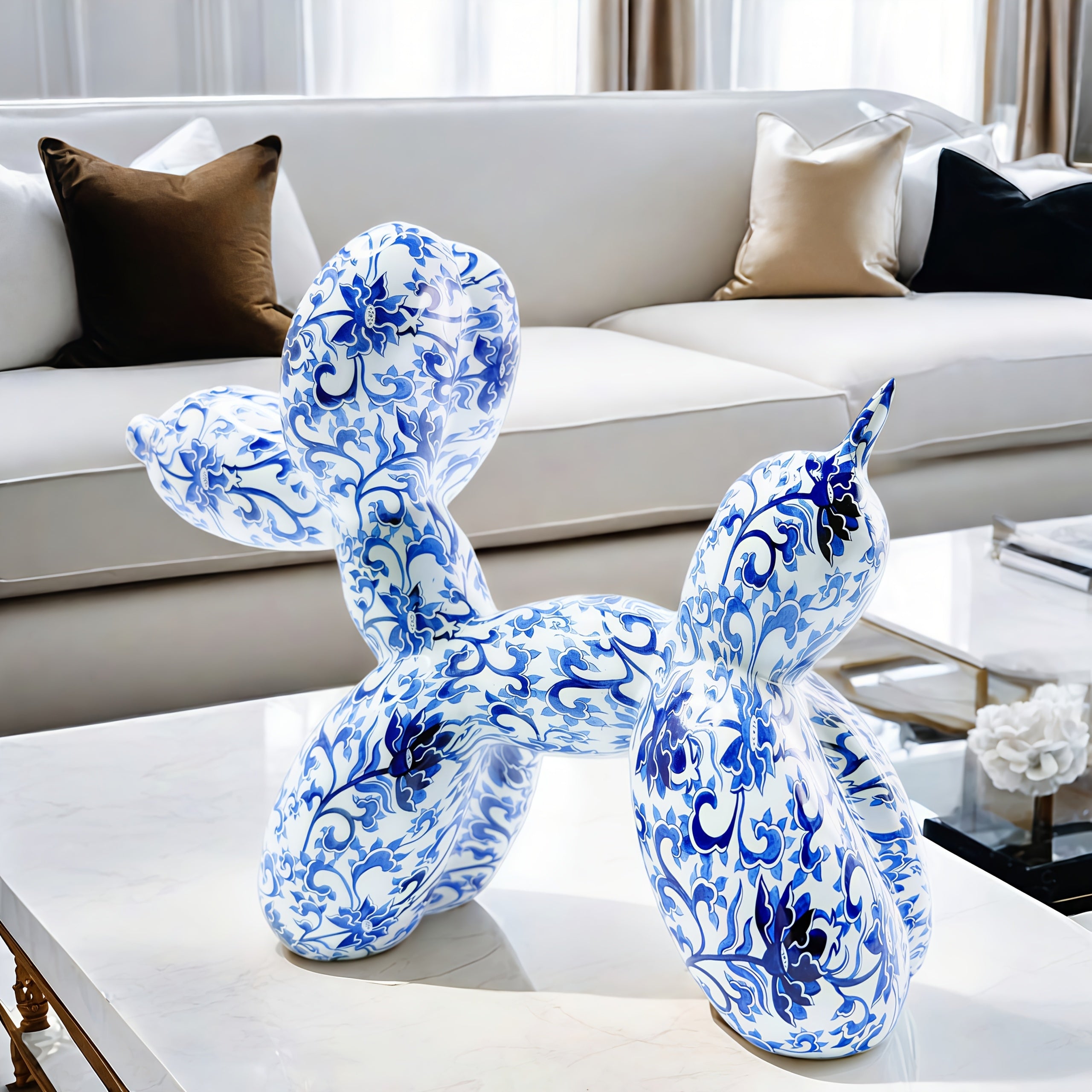 Tnessential Creative and Cute Balloon Dog Resin Crafts 3D Decor