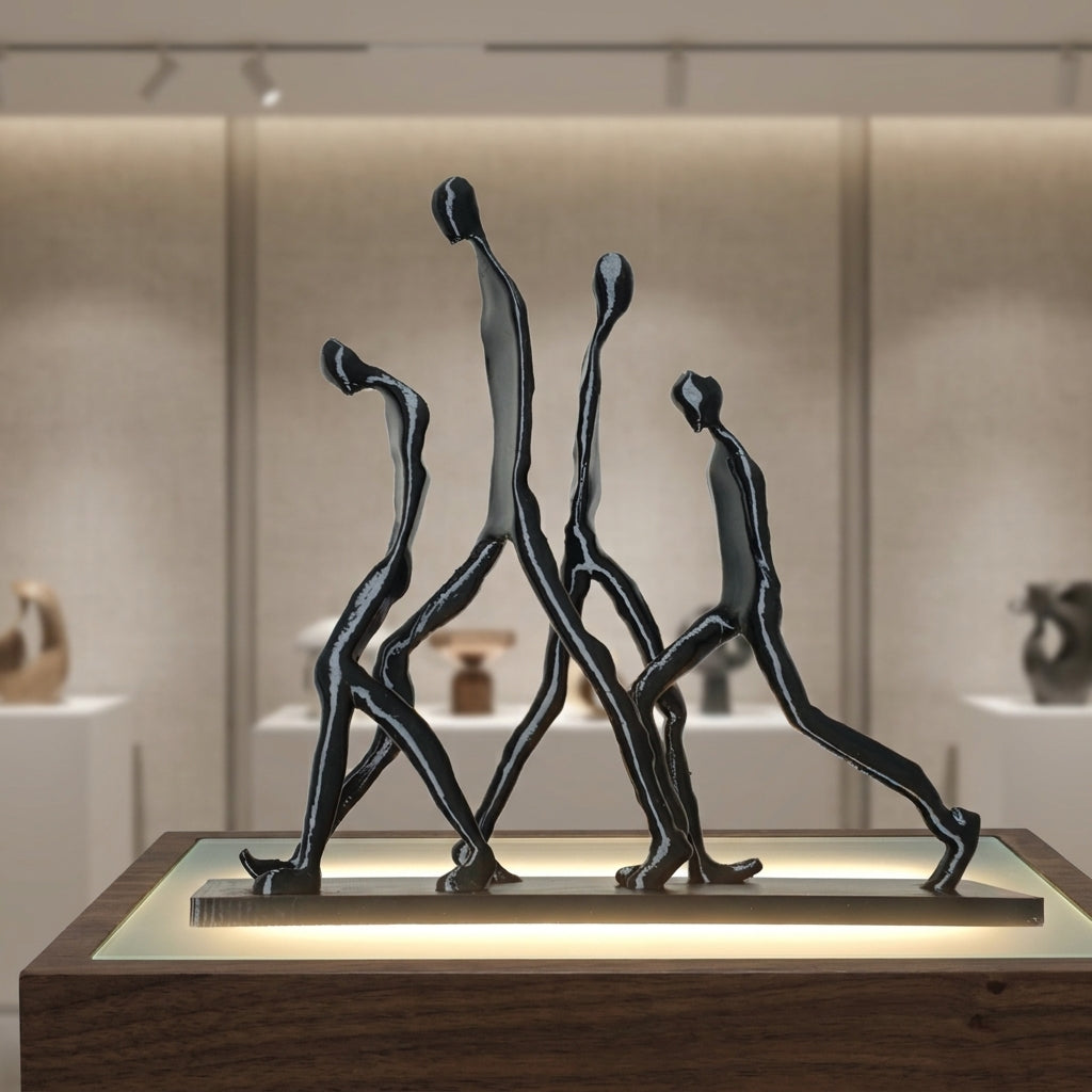 Tnessential Modern Abstract Human Movement Figurine 3D Decor