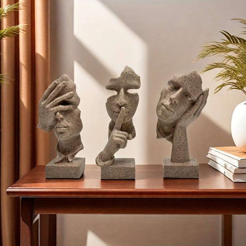 Tnessential European Handicraft Decoration Simple Abstract Character 3D Decor