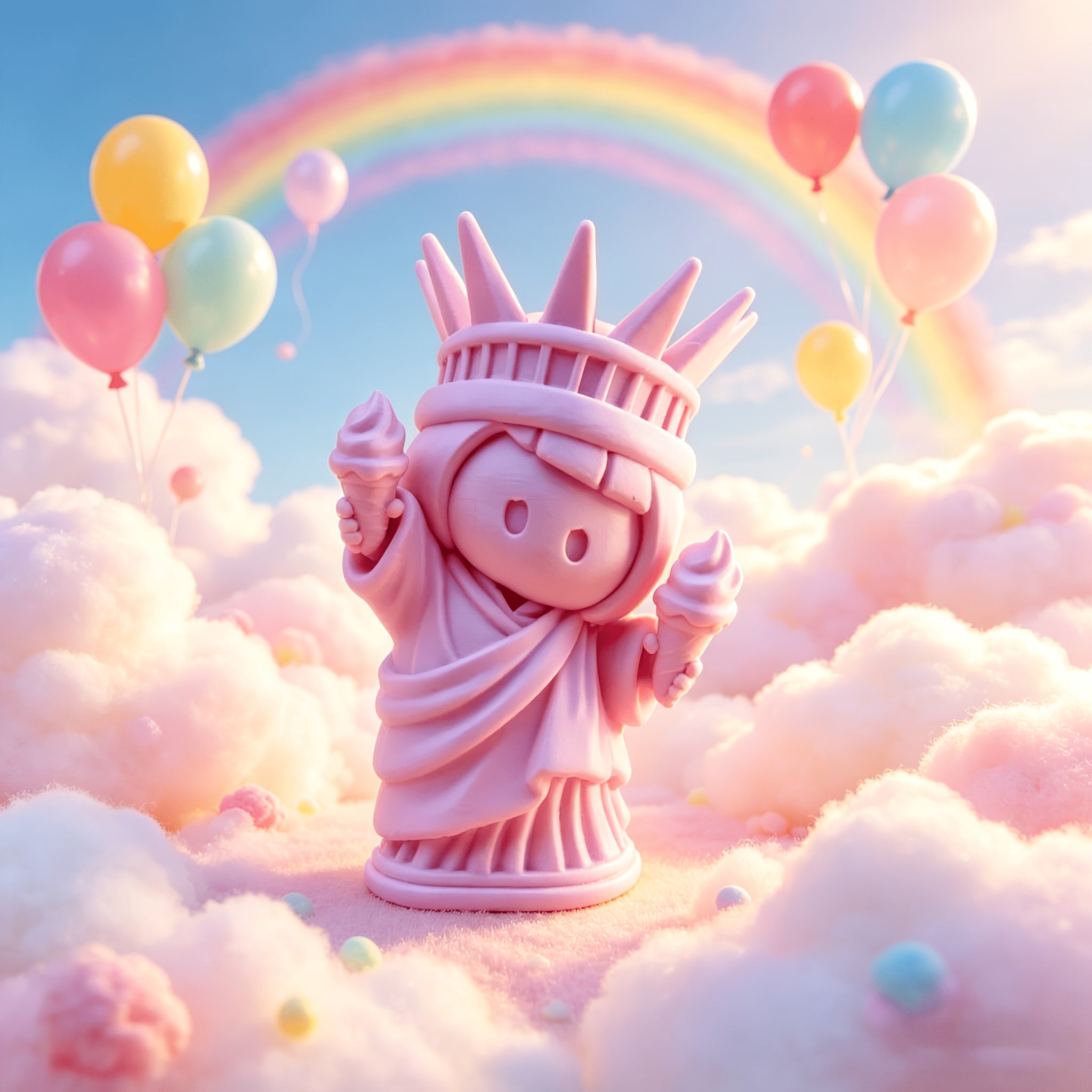 Tnessential Printed Statue of Liberty Collectible Figurines 3D Decor