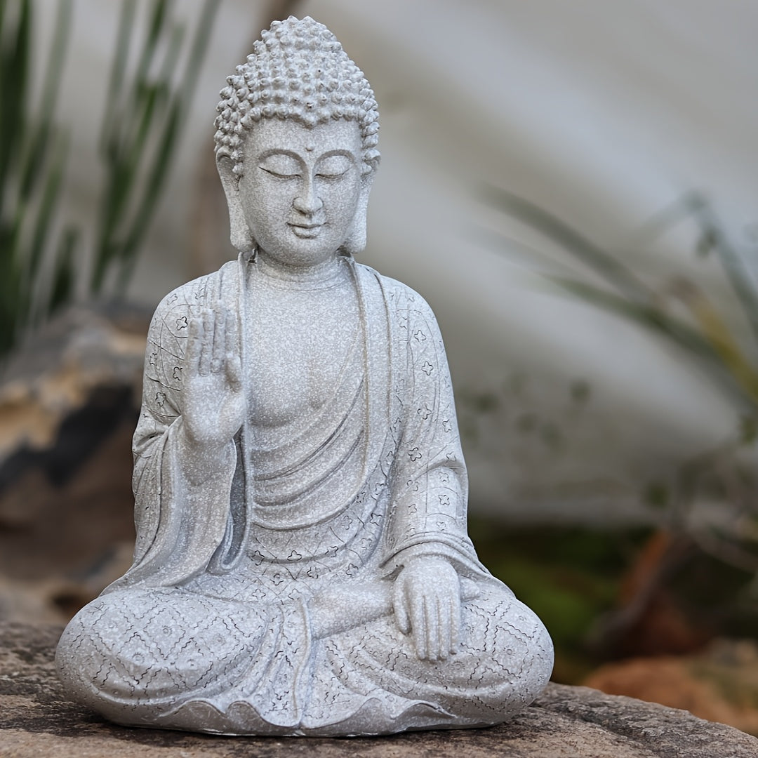 Tnessential Buddha Statue Resin Craft 3D Decor
