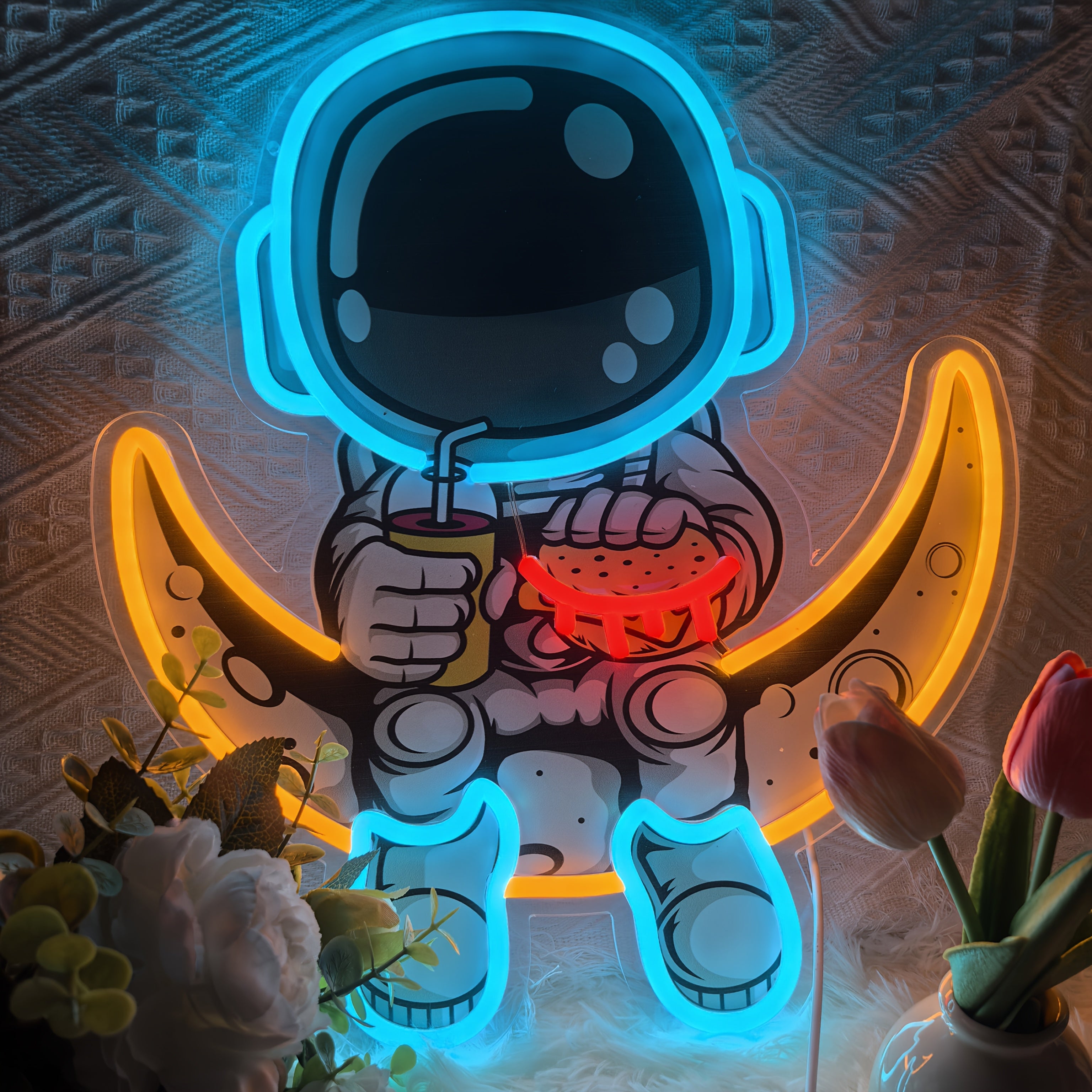 Tnessential Astronaut Neon Sign UV Printing More Realistic and Cool 3D Decor