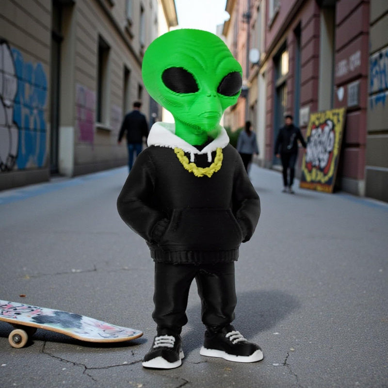 Tnessential Printed Alien Decorative Ornament 3D Decor