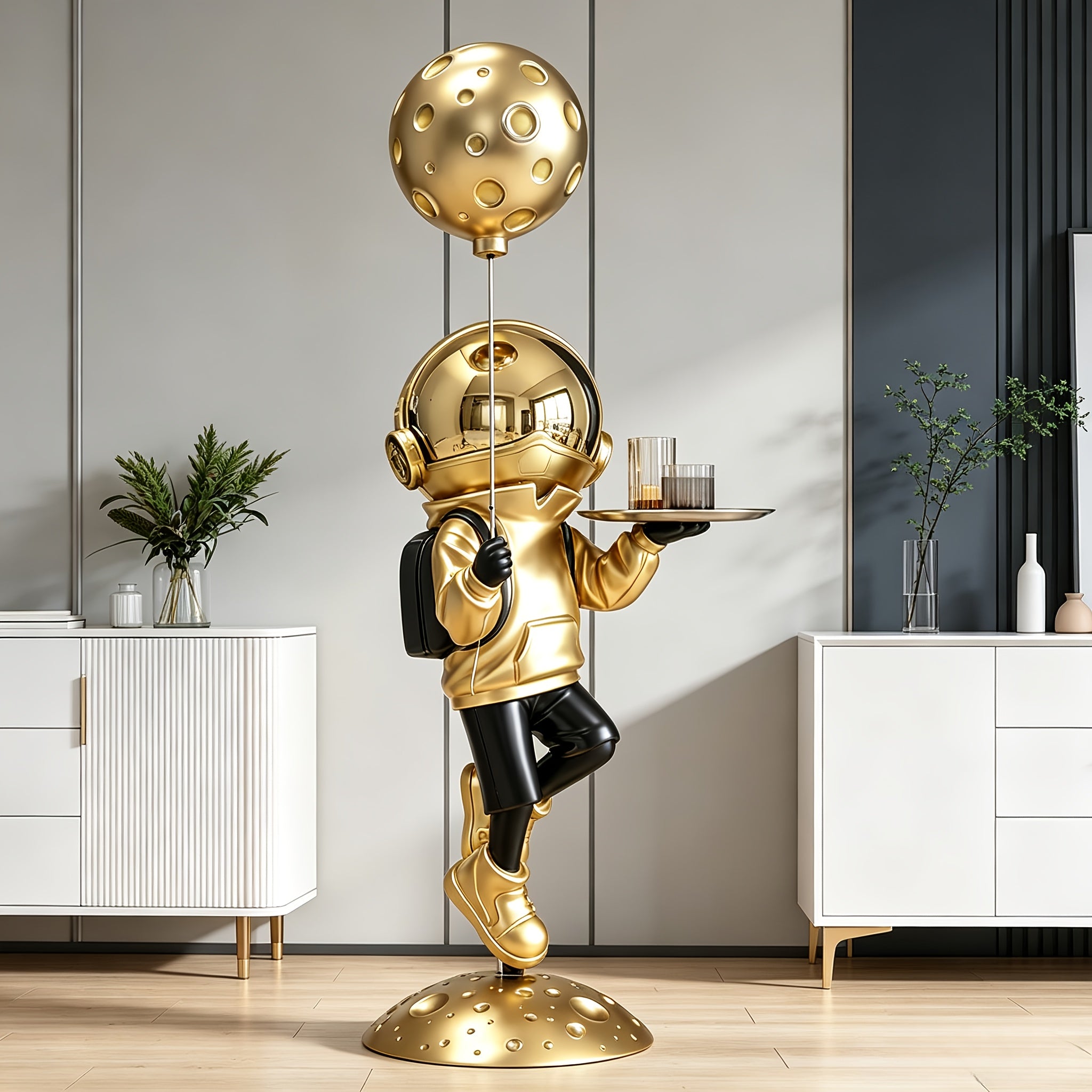 Tnessential Inch Large Resin Floor-standing Astronaut Statue 3D Decor