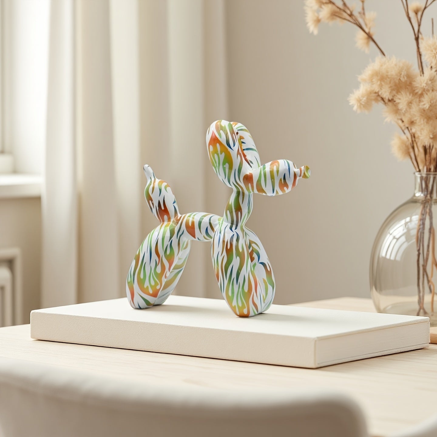 Tnessential Collectible Figurines Medium Size Colorful Flame 3D Decor