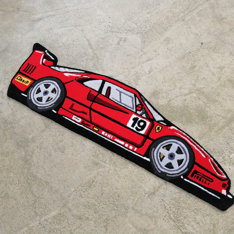 RED CAR RUG view 4
