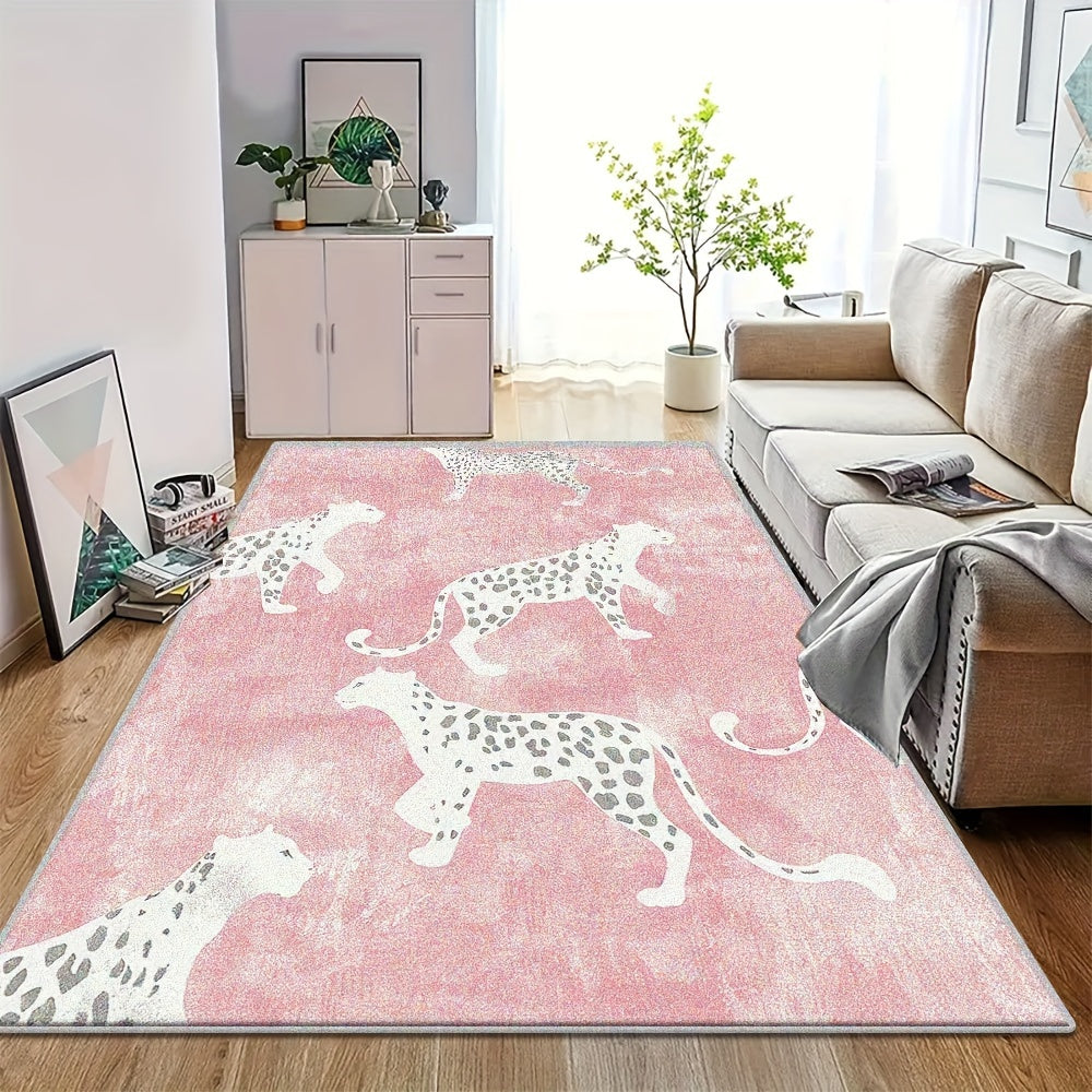 PINK LEOPARD PRINT 2 RUG view 4