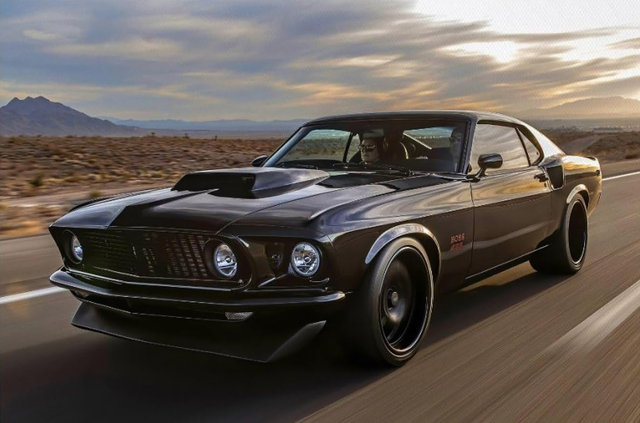 MUSTANG CANVAS POSTER