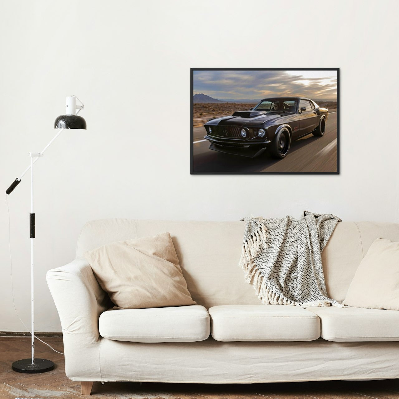 MUSTANG CANVAS POSTER