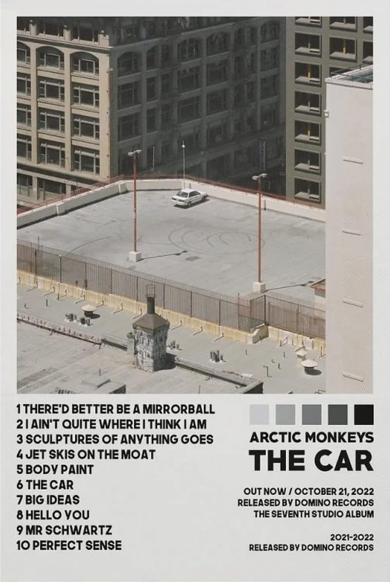 ARCTIC MONKEY "THE CAR " CANVAS POSTER