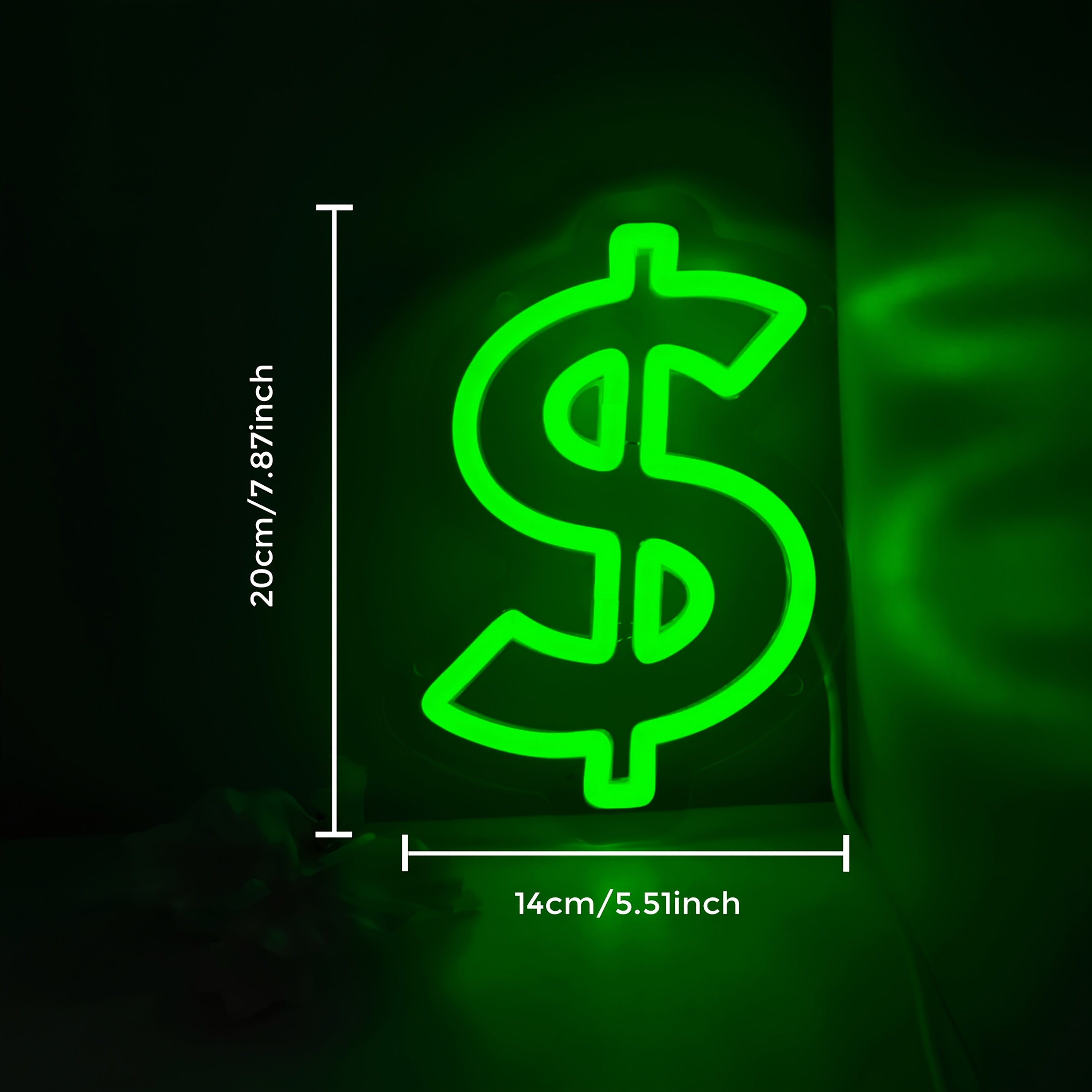 Tnessential LIUYANG Dollar $ Neon Sign LED Wall Art 3D Decor
