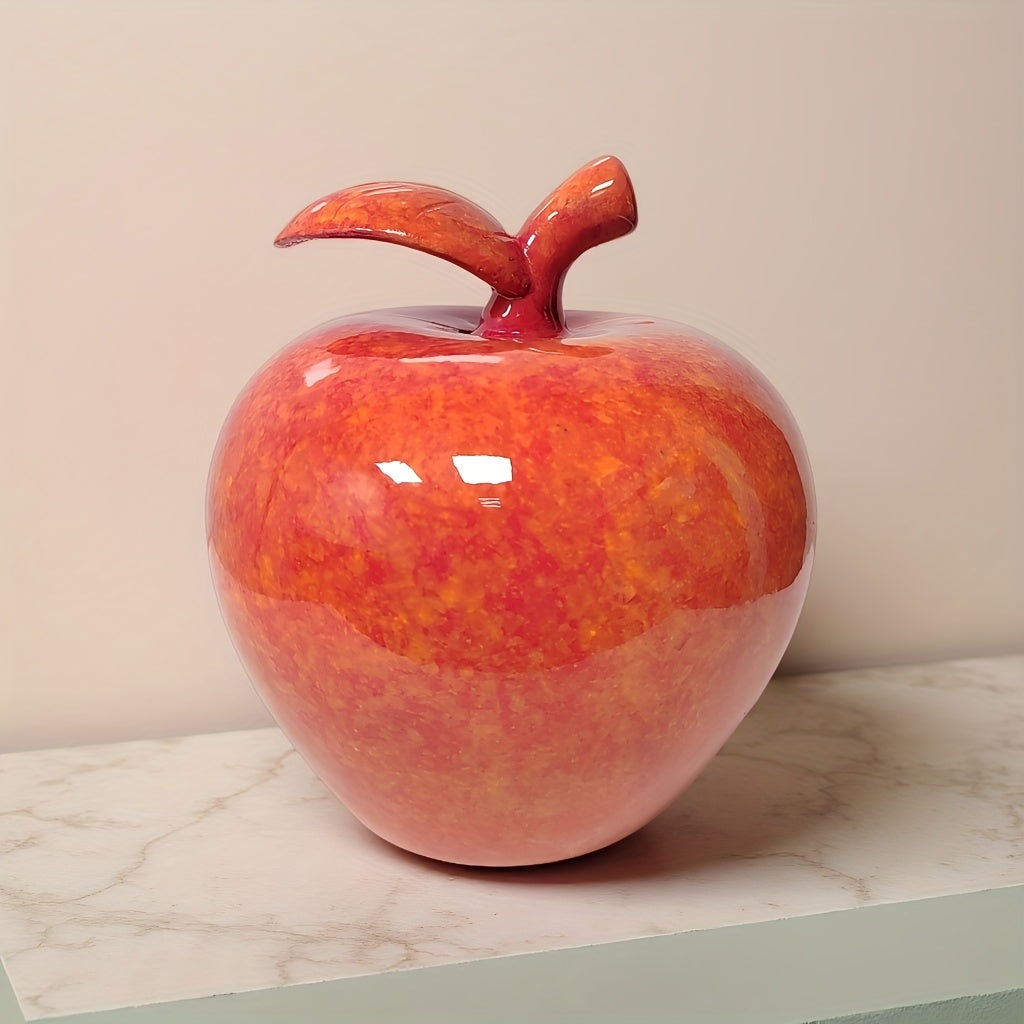 Tnessential Cute Apple Resin Sculpture Ornament 3D Decor