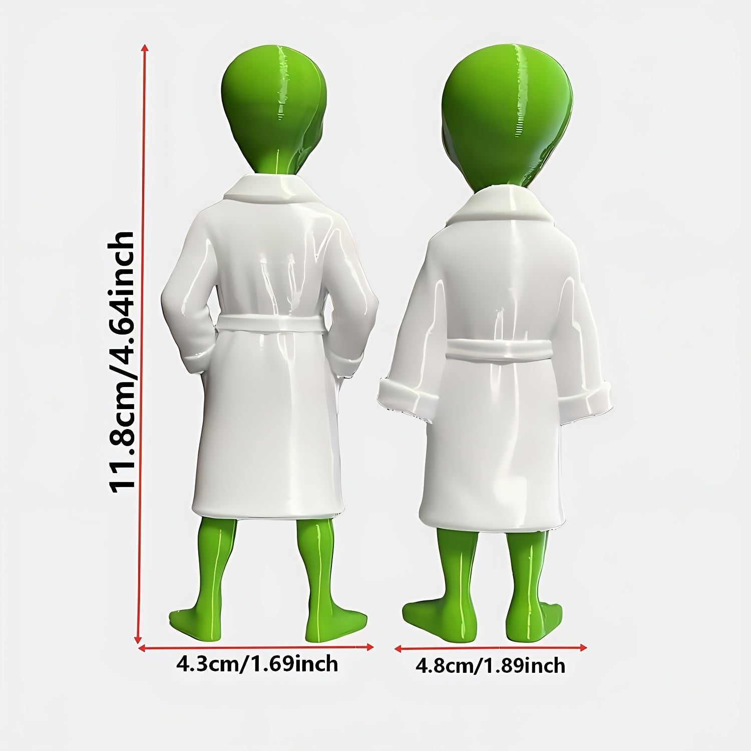 Tnessential Alien Decor Ornament Wearing Robe 3D Decor