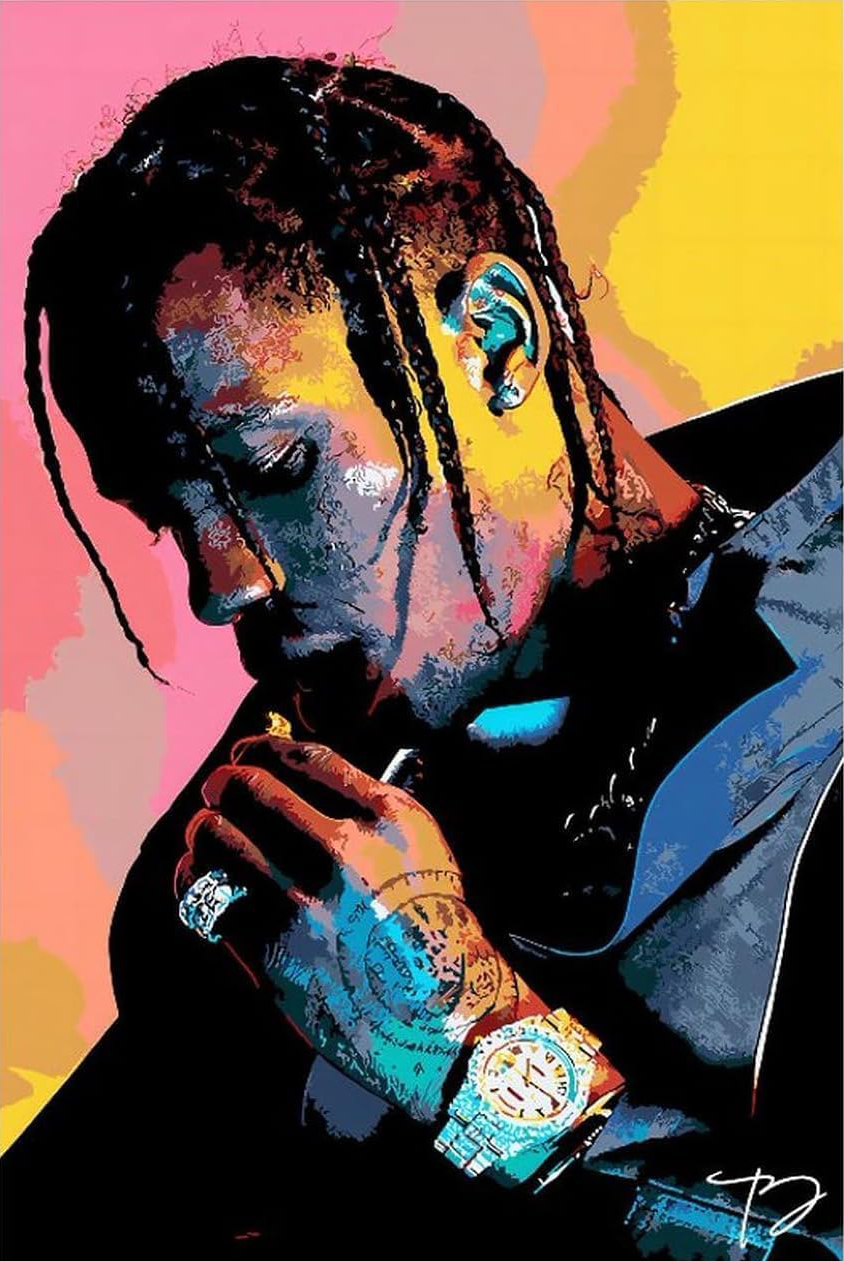 TRAVIS SCOTT CANVAS POSTER