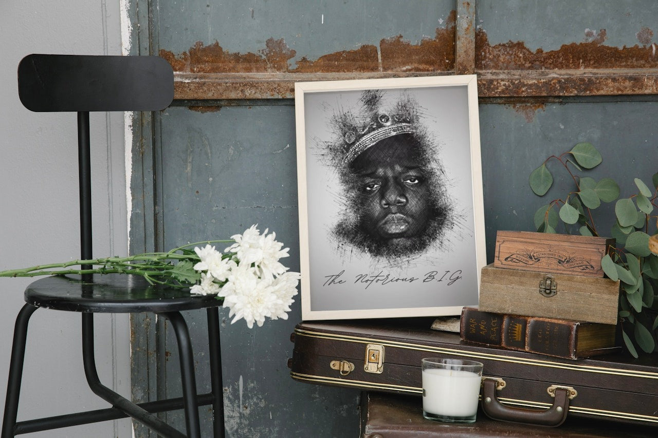 THE NOTORIOUS BIGGIE CANVAS POSTER