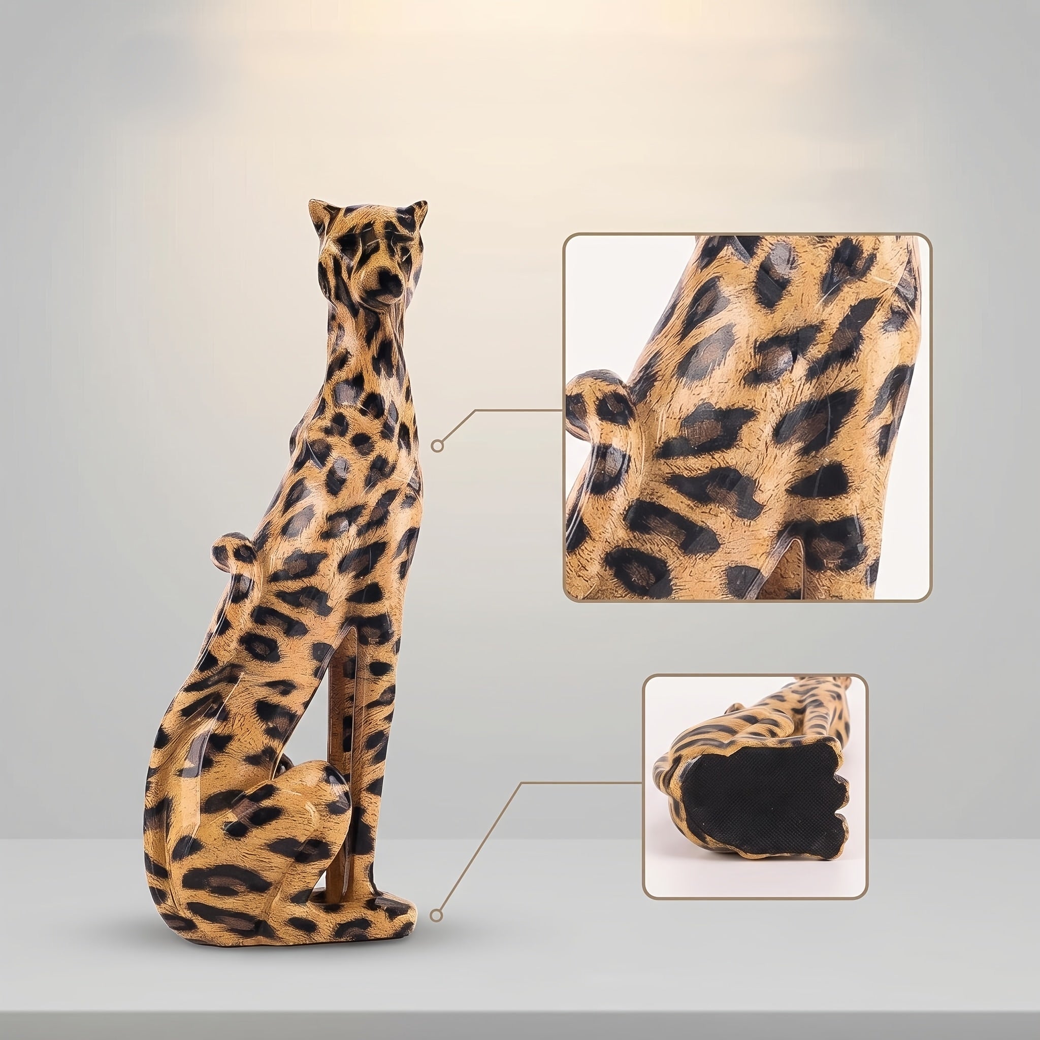Tnessential Light Luxury Leopard Ornament 3D Decor