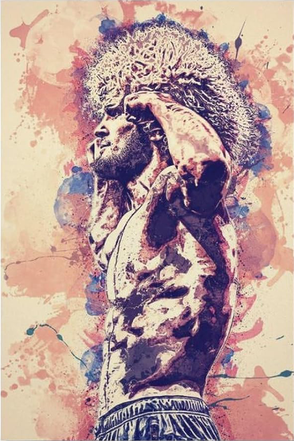 KHABIB NURMAGOMEDOV UFC CANVAS POSTER