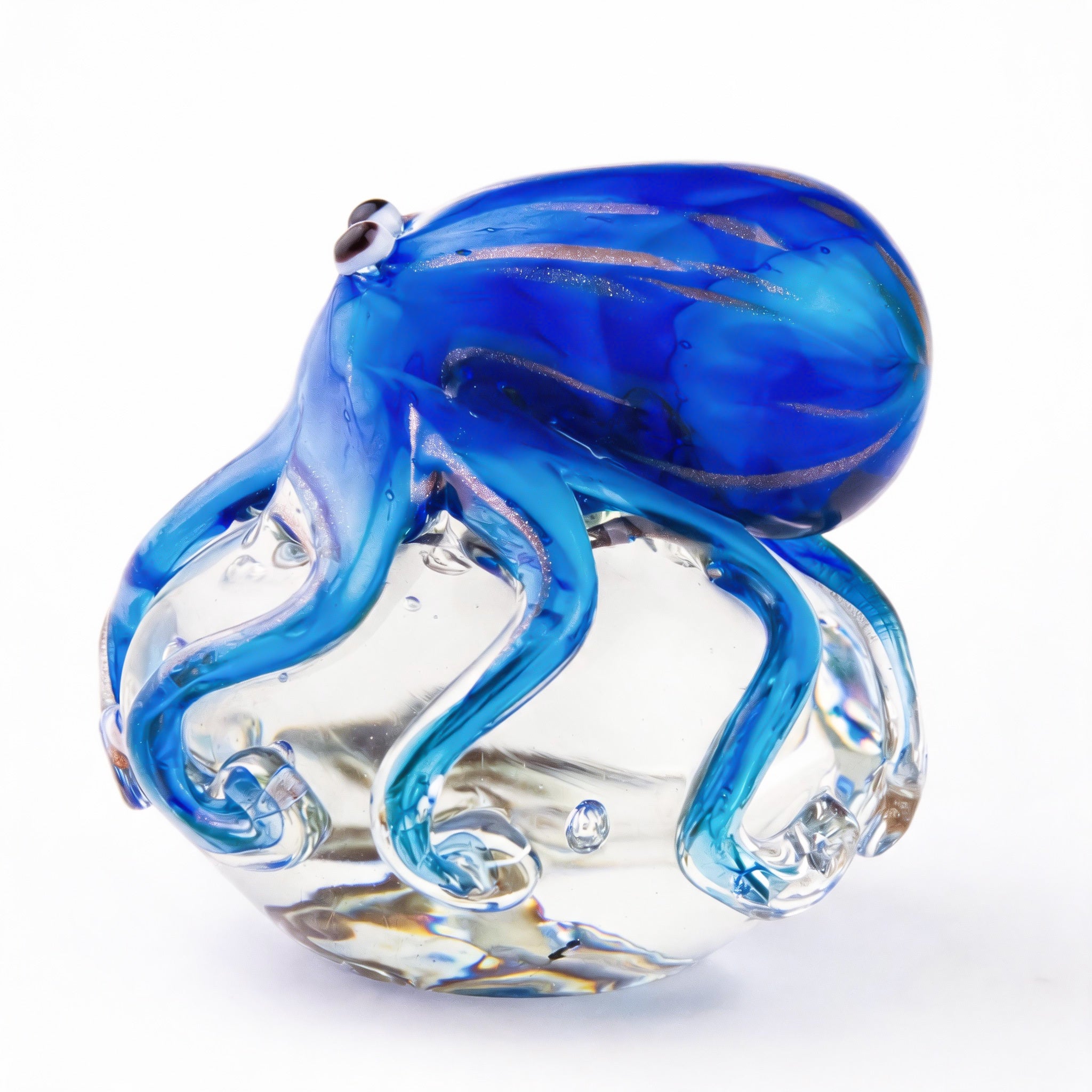 Tnessential Handmade Octopus Blown Glass Figurine 3D Decor