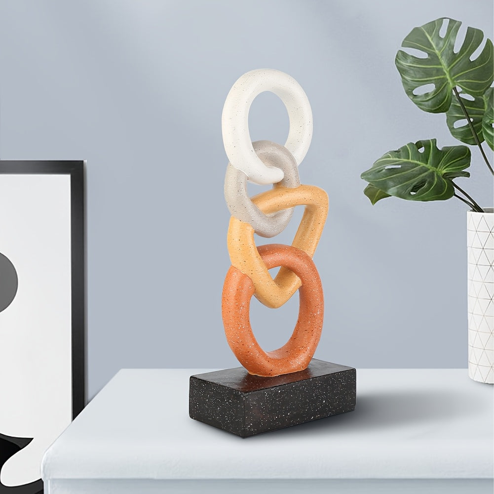 Tnessential Boho Abstract Gradient Resin Sculpture Statue 3D Decor