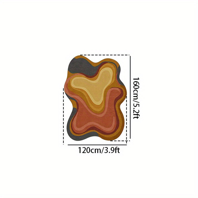 BROWN IRREGULAR RUG view 7