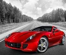 FERARI CAR CANVAS POSTER