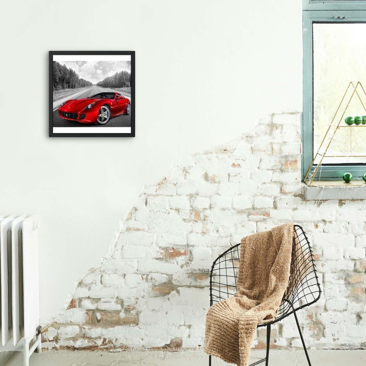 FERARI CAR CANVAS POSTER