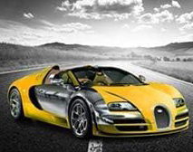 BUGATTI CANVAS POSTER
