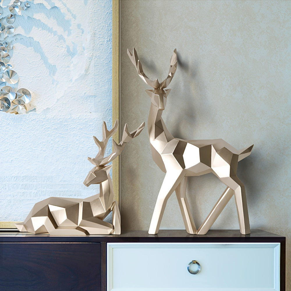 Tnessential Reindeer Statue Ornaments 3D Decor