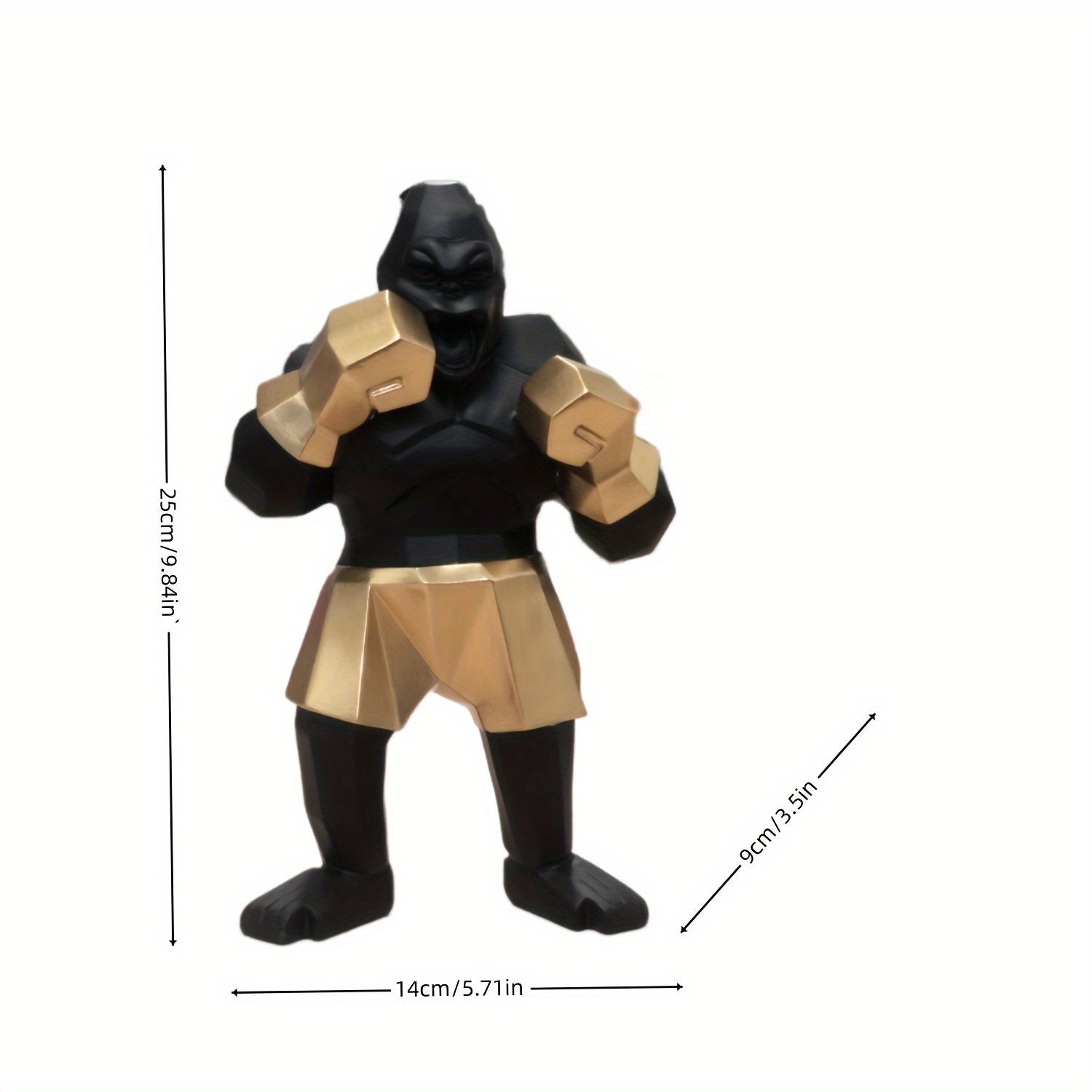 Tnessential Creative Gorilla Figurine 3D Decor
