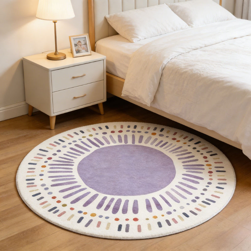 CREAM ROUND RUG