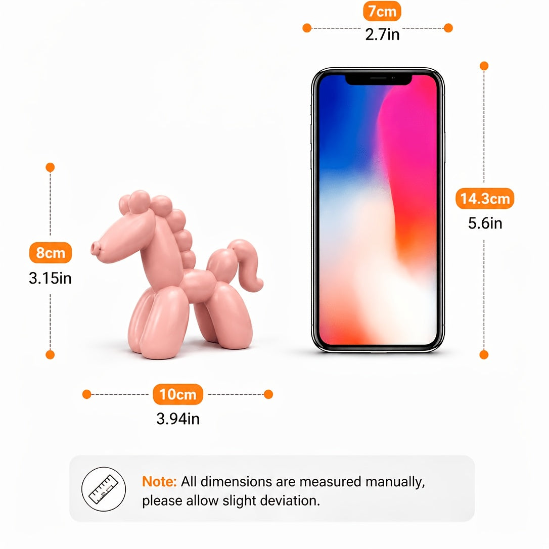 Tnessential Balloon Horse Resin Figurine Statue 3D Decor