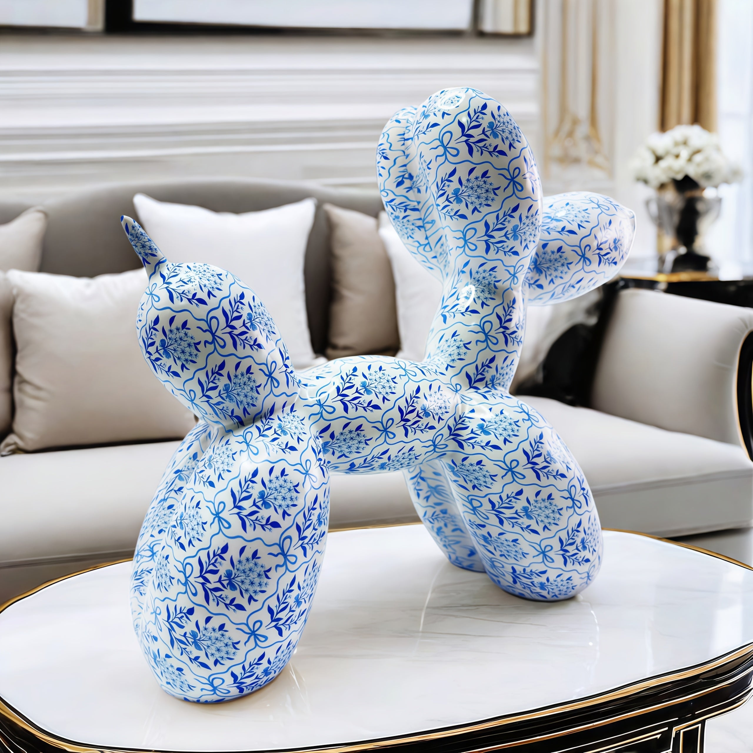 Tnessential Classic Abstract Statue in Chinese Style 3D Decor