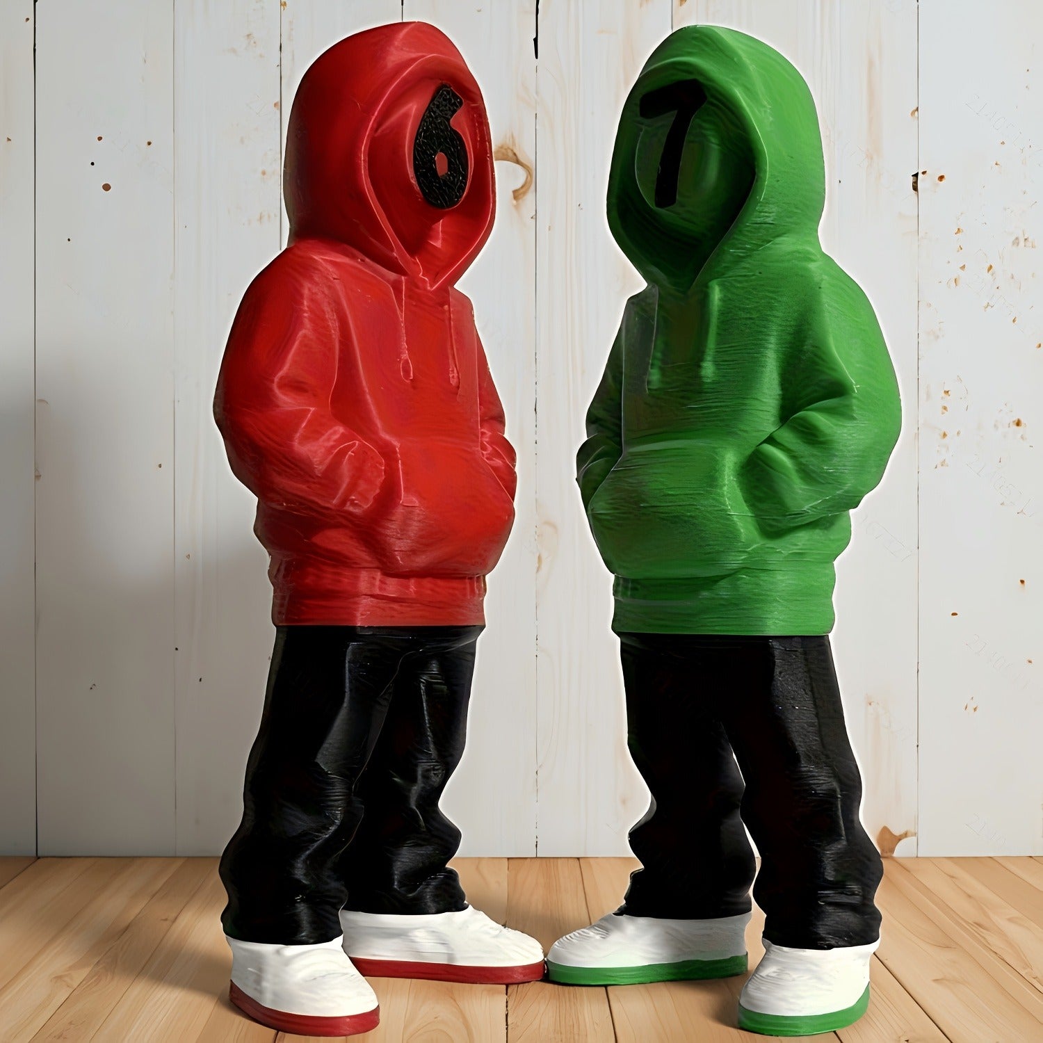 Tnessential 3D Printed Digital Human Figure Ornament Set 3D Decor