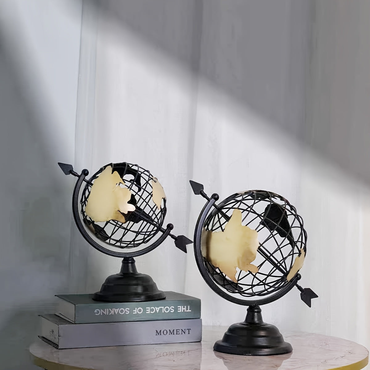 Tnessential Minimalist Hollow Creative Home Office Ornaments Globe 3D Decor