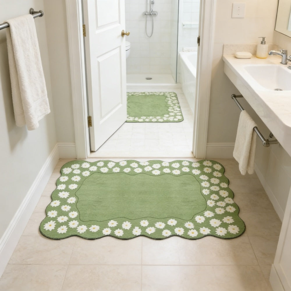 GREEN DAISY RUG view 3