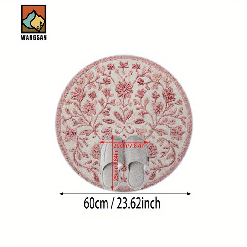 PINK ROUND 3 RUG view 9