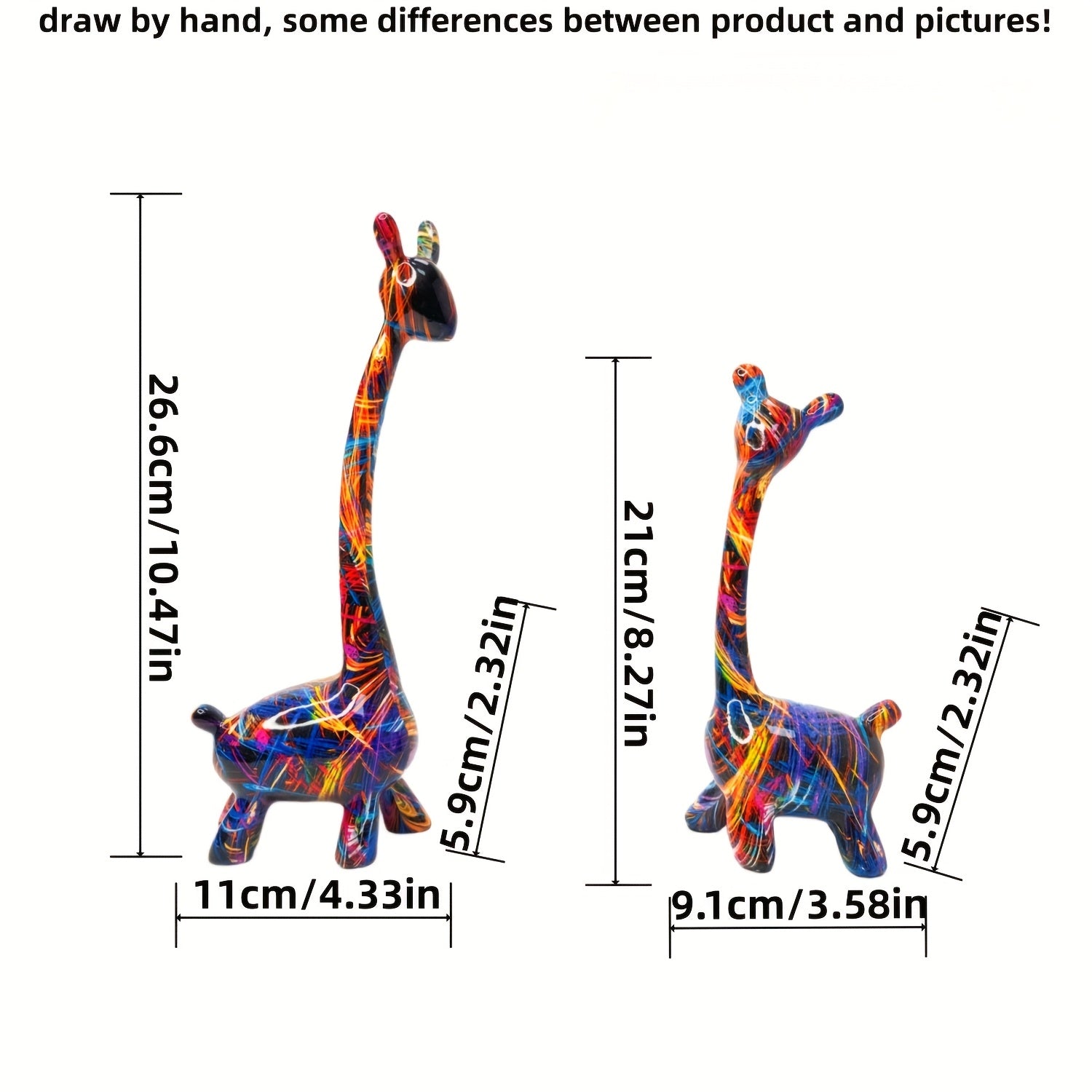 Tnessential Collectible Figurines 2pcs 3D Decor