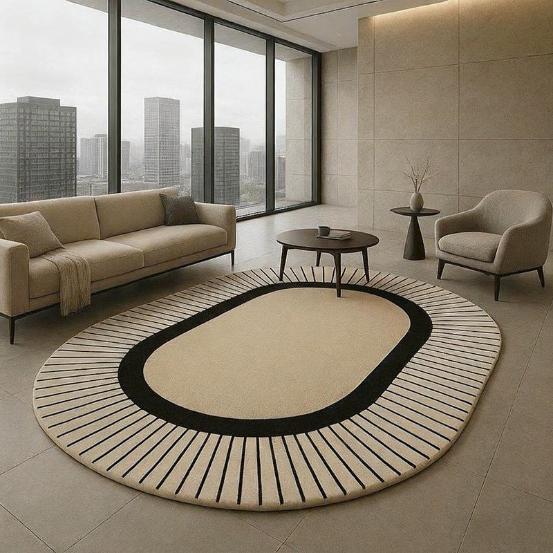 CREAM ROUND 4 RUG view 2