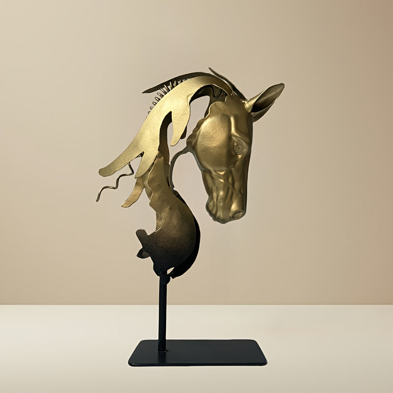 Tnessential D Bust of a Horse Head Sculpture 3D Decor