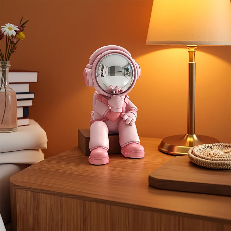 Tnessential Resin Thoughtful Astronaut Statue Decor 3D Decor