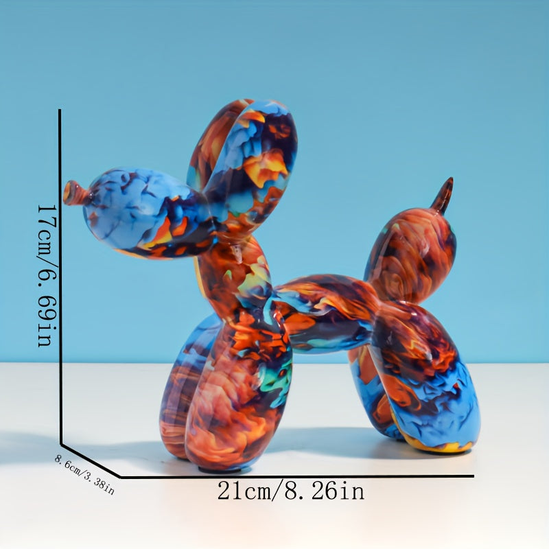 Tnessential Cartoon Balloon Dog Sculpture 3D Decor