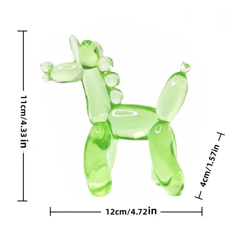 Tnessential Charming and Adorable Transparent Balloon Unicorn Resin 3D Decor