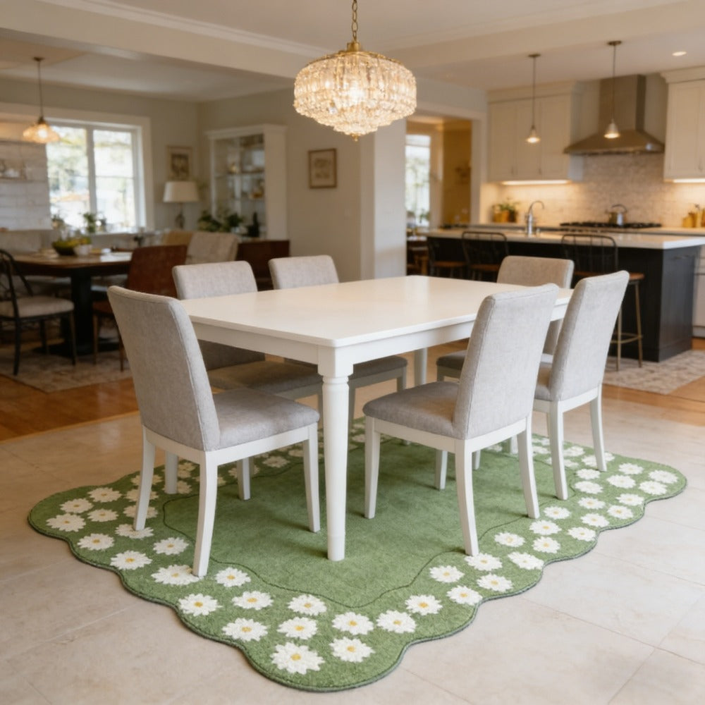 GREEN DAISY RUG view 2