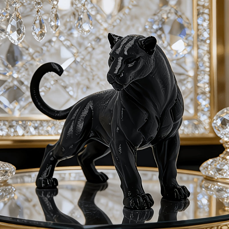 Tnessential Majestic Strong Black Panther Statue Ornament 3D Decor